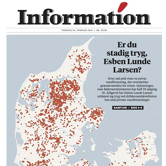 Kortlægning af Nitrat i drikkevandet